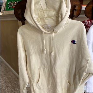 champion beige hoodie